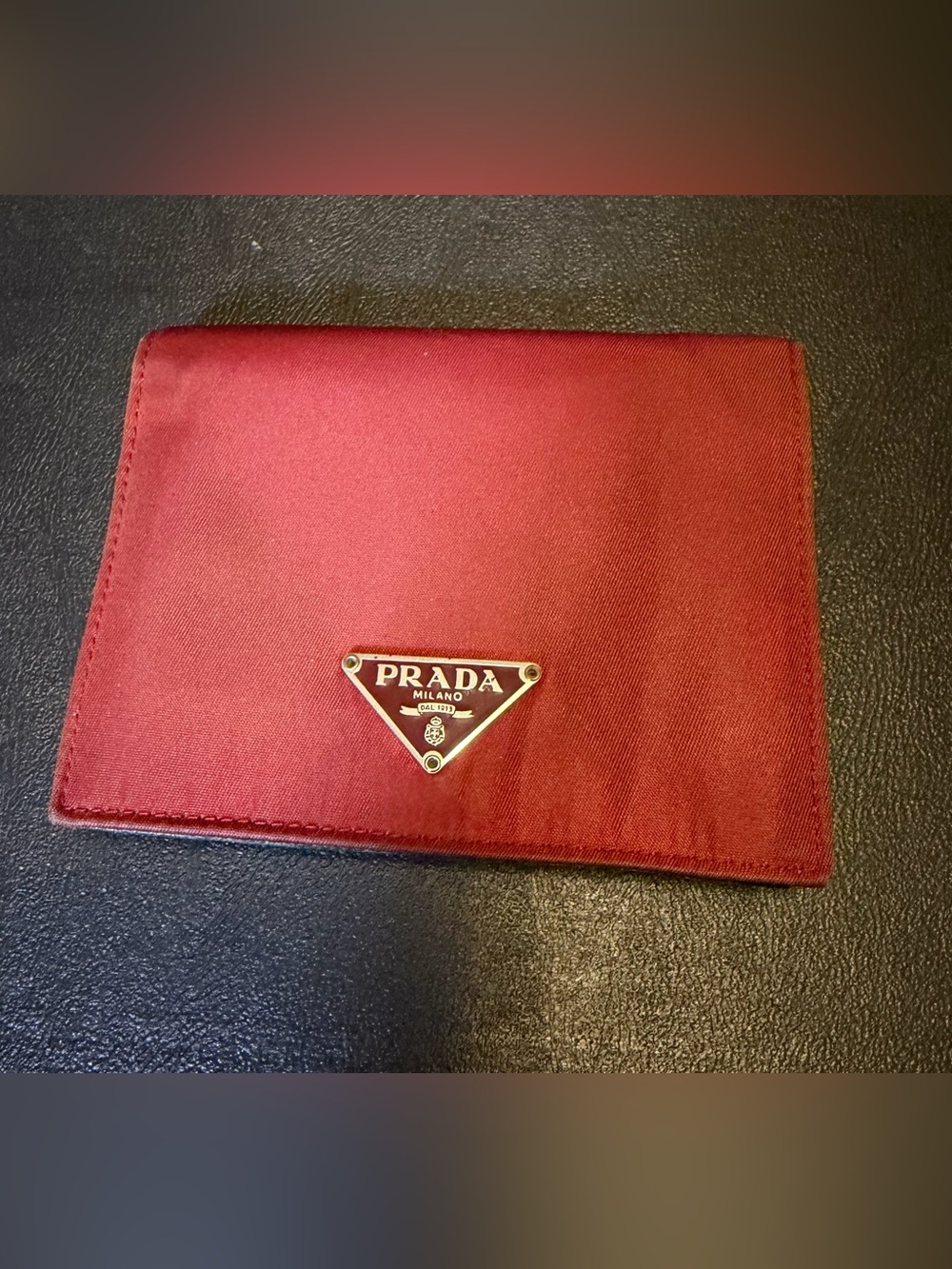 Prada Milano Red Tessuto Nylon Wallet Bifold - Picture 7 of 7